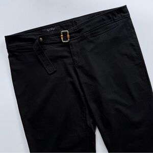 Gucci Tom Ford Era Black Ankle Trousers w/ Bamboo Belt Buckle Detail 46 IT 10 US